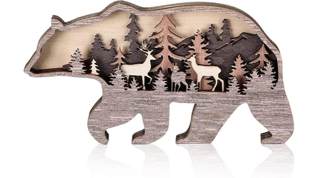 rustic forest animal wall art