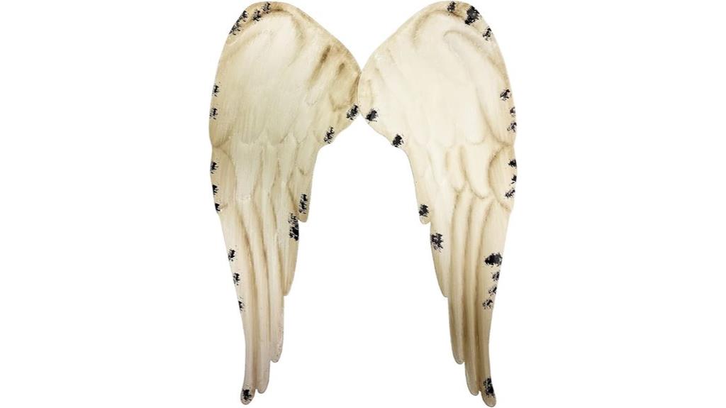 rustic metal angel wings