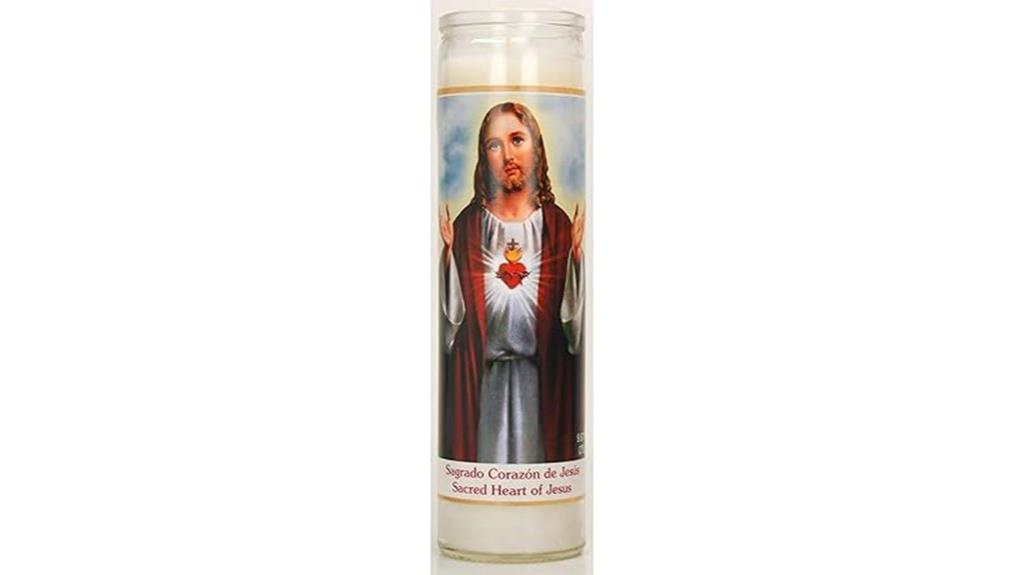 sacred heart jesus candle