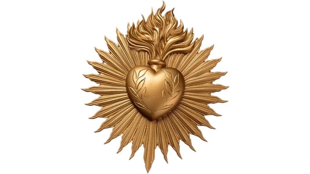 sacred heart resin plaque