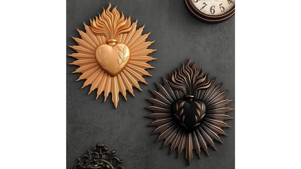 sacred hearts wall decor