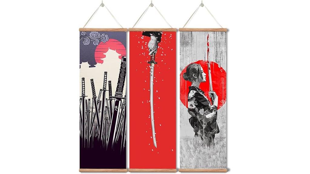 samurai wall art poster