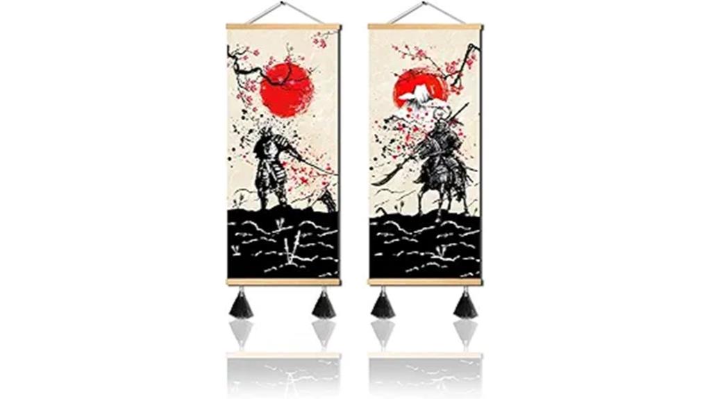 samurai wall art prints