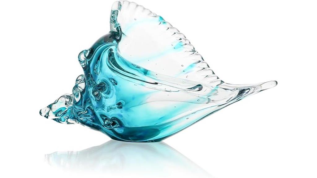 sea glass conch figurines