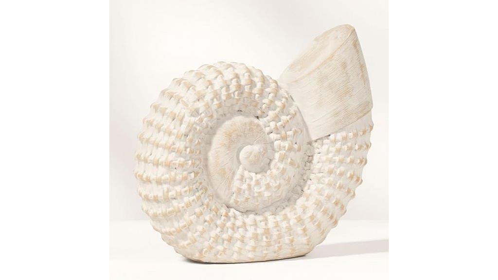 seaside shell decor figurine