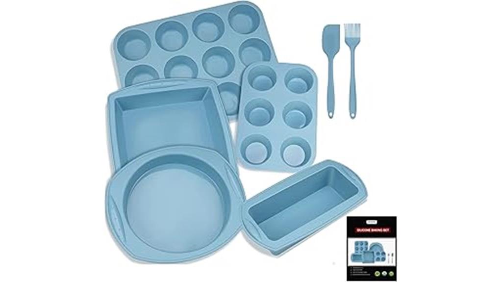 seven piece silicone baking set
