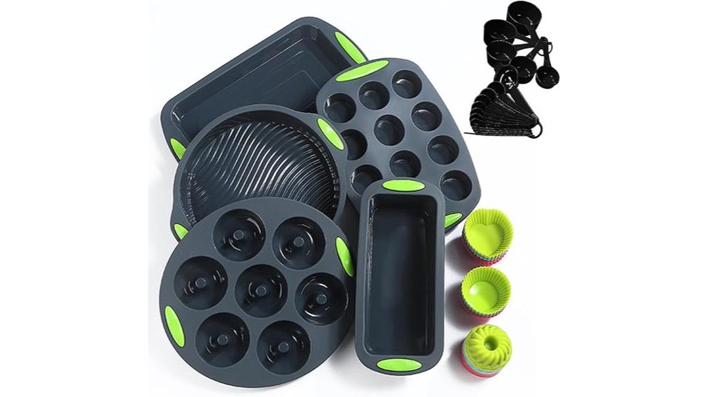 silicone 36 cup baking set