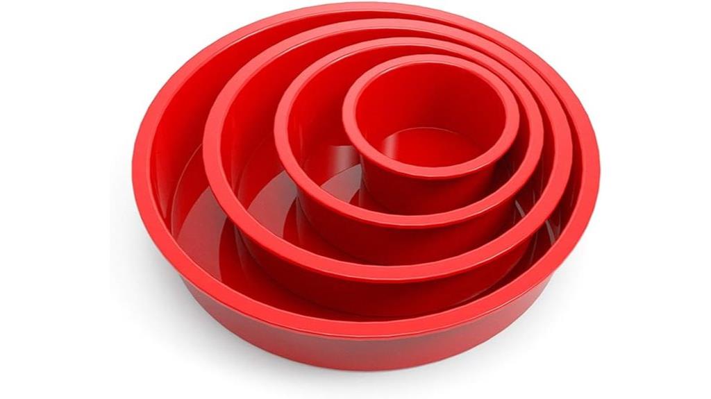 silicone cake pans set