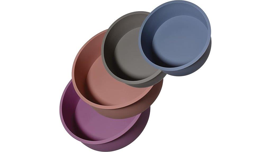 silicone round cake pans