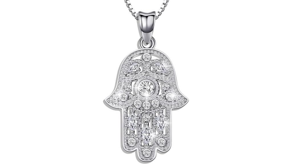 silver hamsa eye jewelry