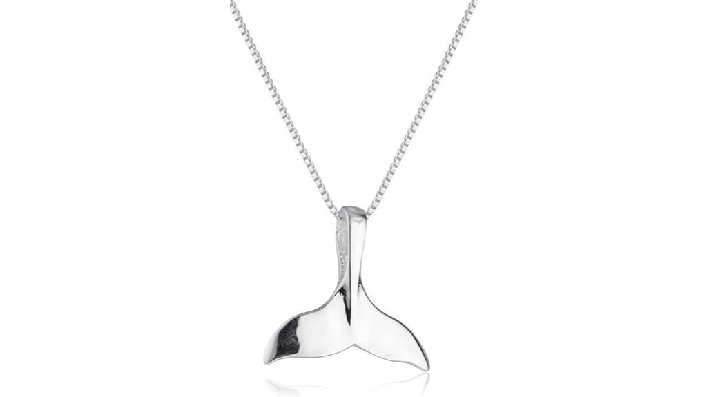 silver hamsa whale nefertiti necklace