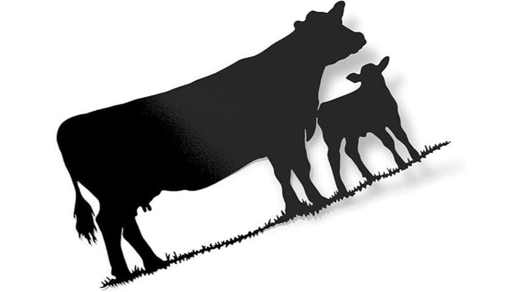 six cattle vinyl decals