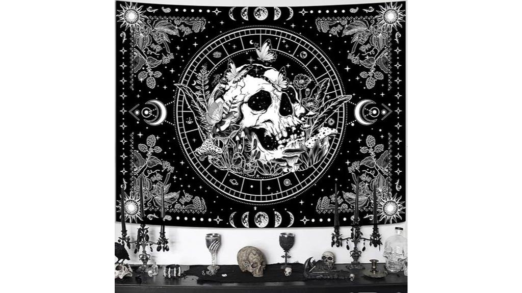 skeleton tapestry for rooms