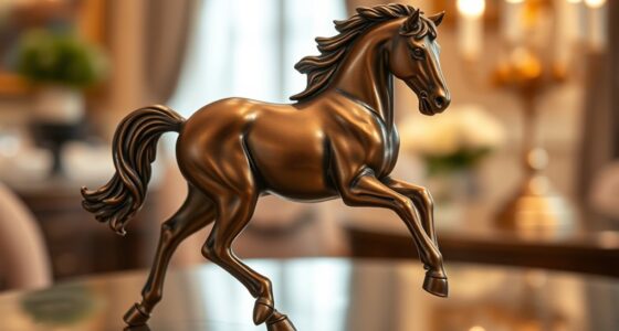 small horse bronze statues