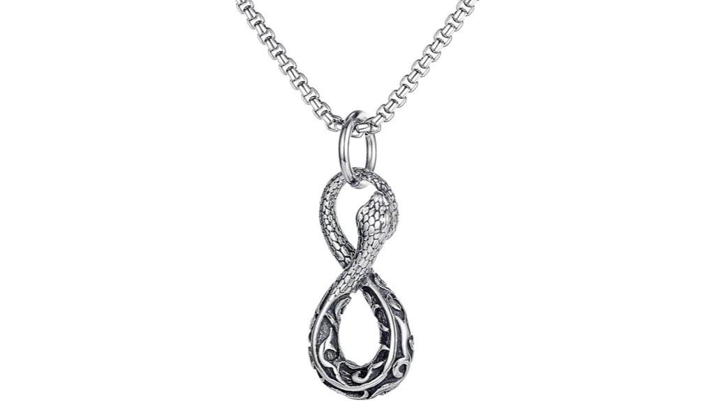 snake shaped necklace design