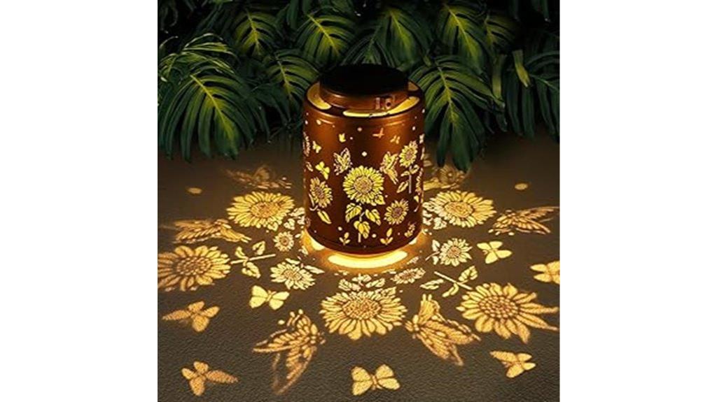 solar butterfly garden lanterns