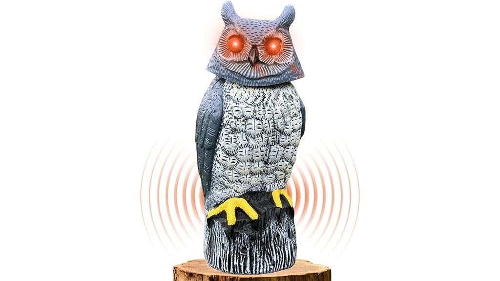 solar owl with motion