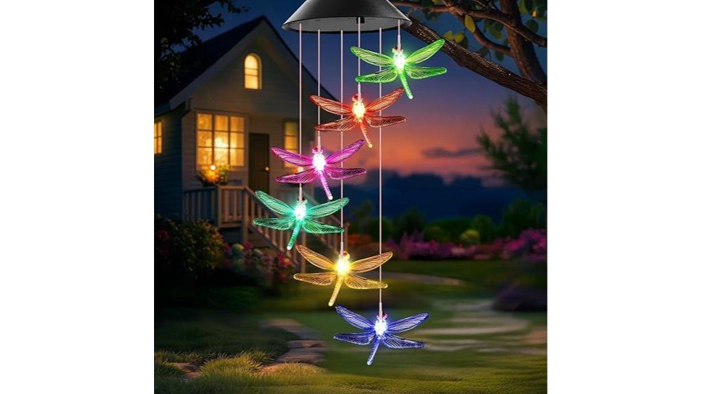 solar powered garden decor