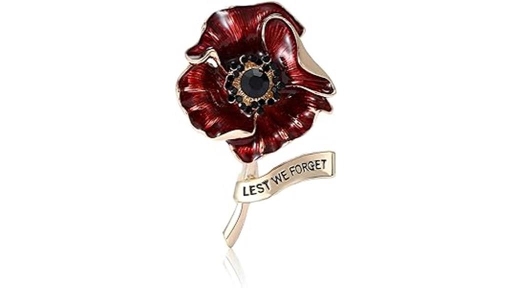 sparkling floral pin accessory