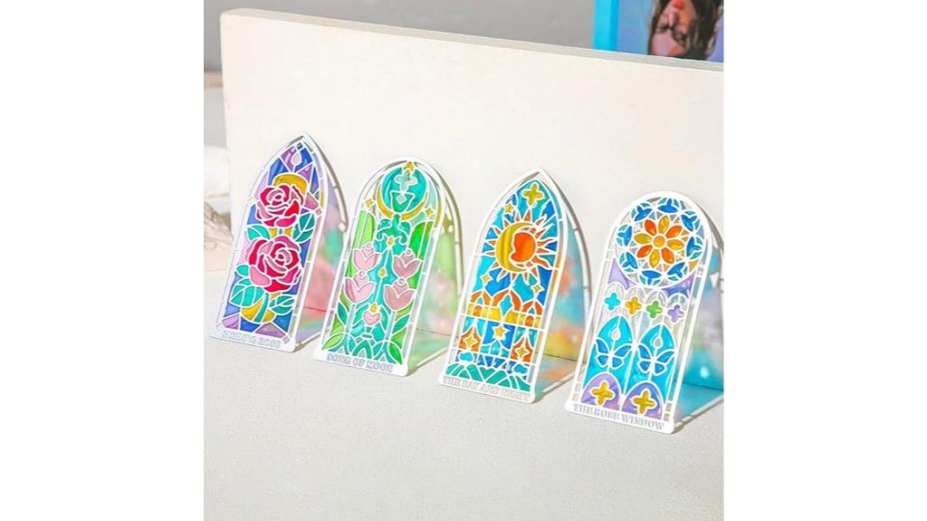 stained glass bookmark set