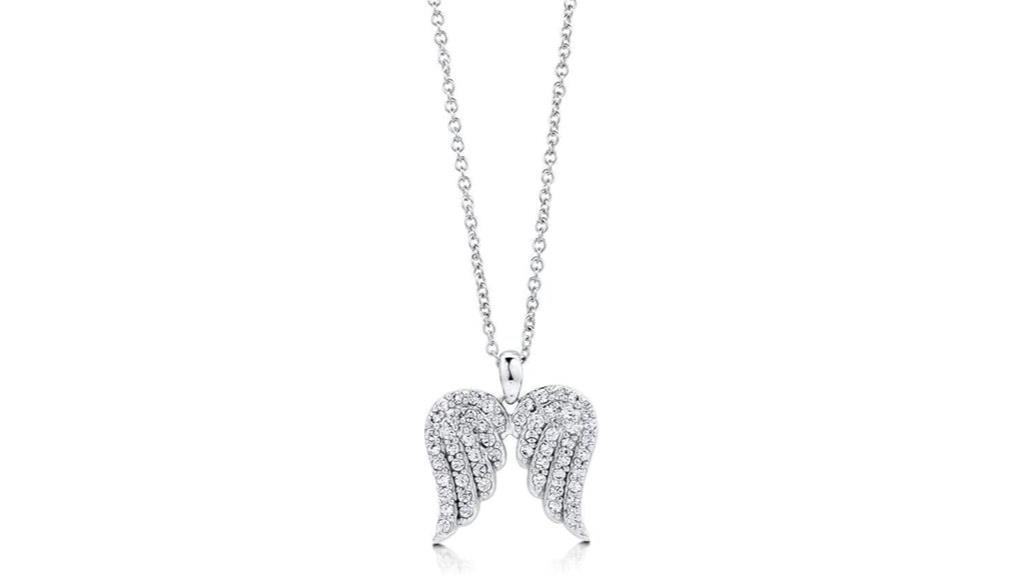 sterling silver angel necklace