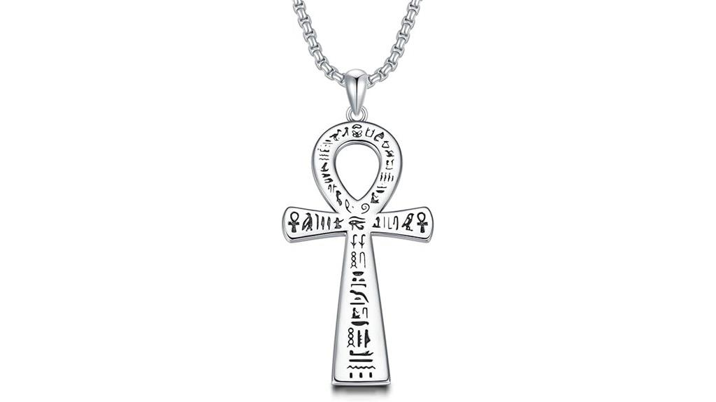 sterling silver ankh necklace