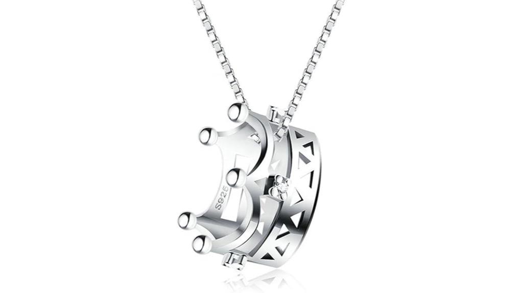 sterling silver crystal pendant