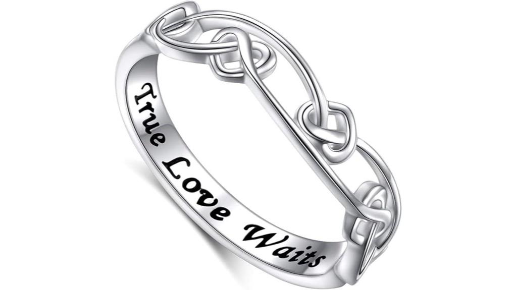 sterling silver love knot