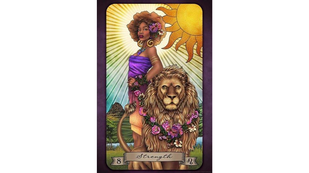 strength tarot card poster