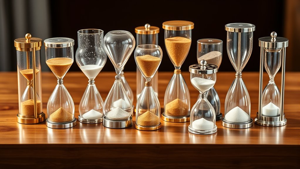 stylish 30 minute hourglass timers