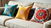 stylish geometric mandala pillows