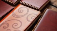 stylish spiral leather notebooks