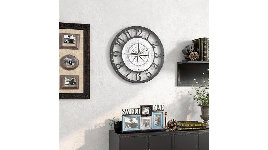 stylish tempered glass clock