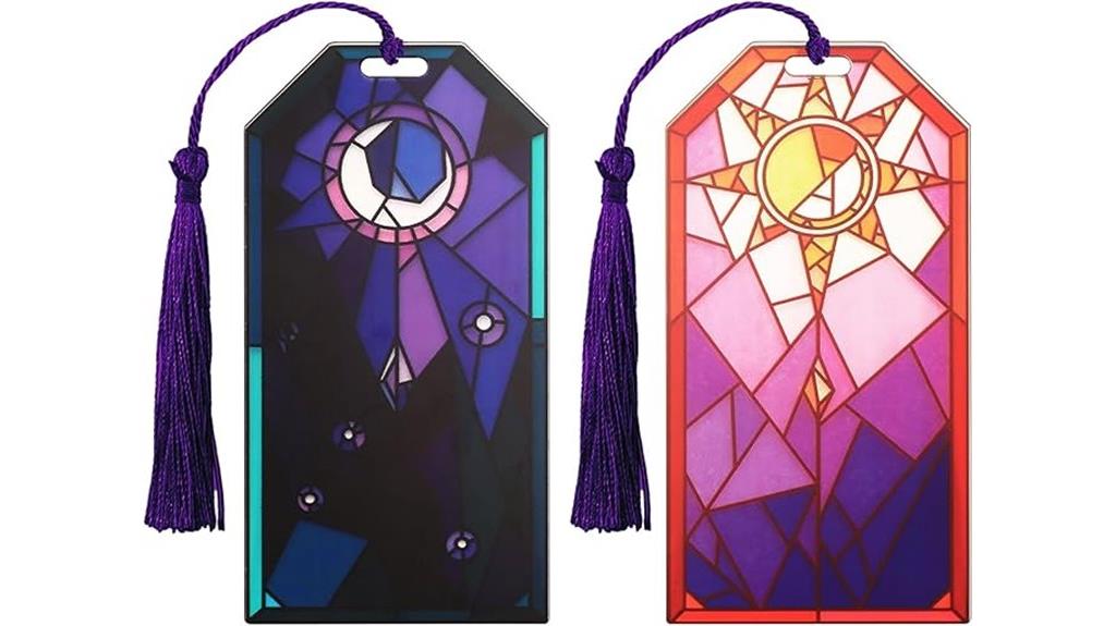 sun and moon bookmarks