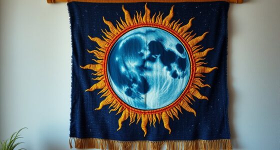 sun and moon woven tapestries