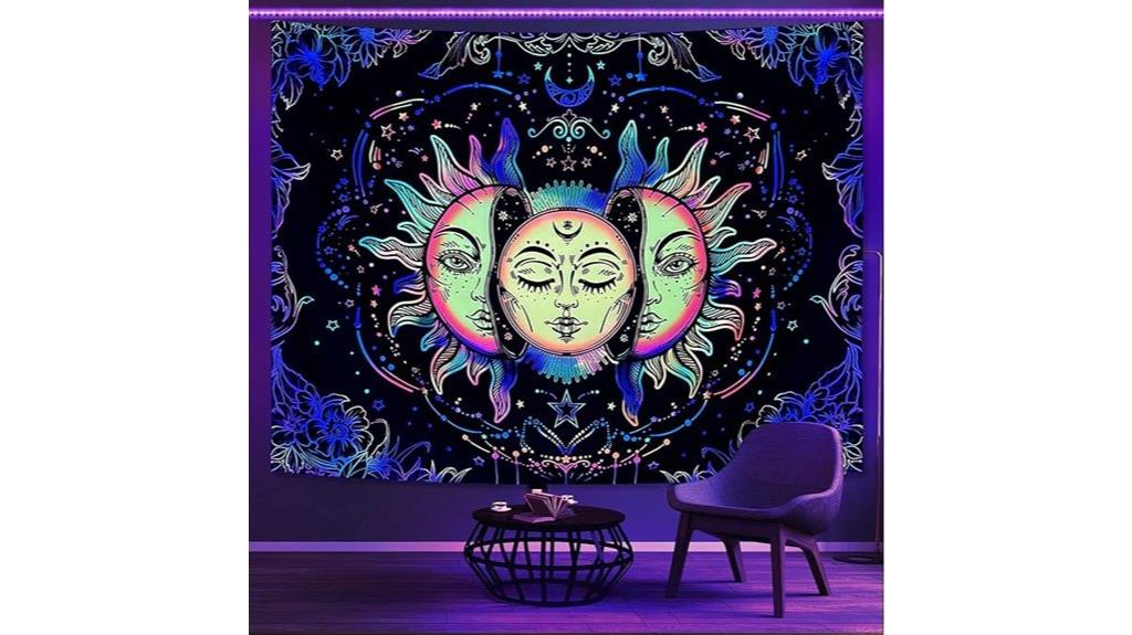 sun moon uv tapestry