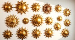 sun symbol wall decor