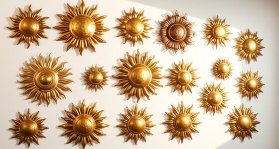 sun symbol wall decor