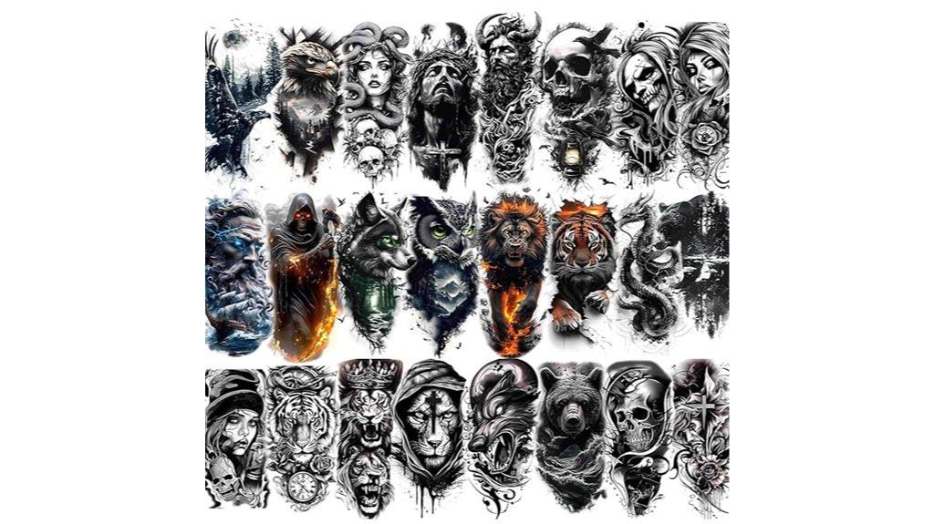 temporary tattoo pack