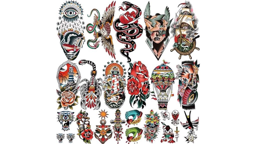 temporary tattoo sheets