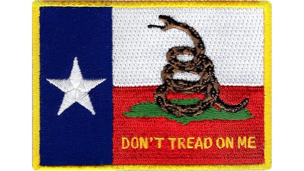 texas gadsden flag patch