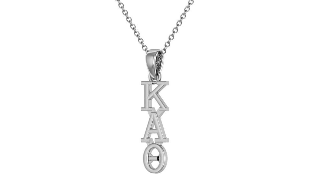 theta silver necklace chain