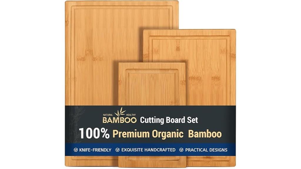 three piece bamboo set