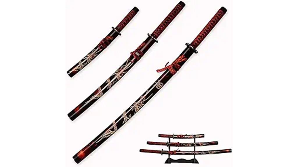three sword display set