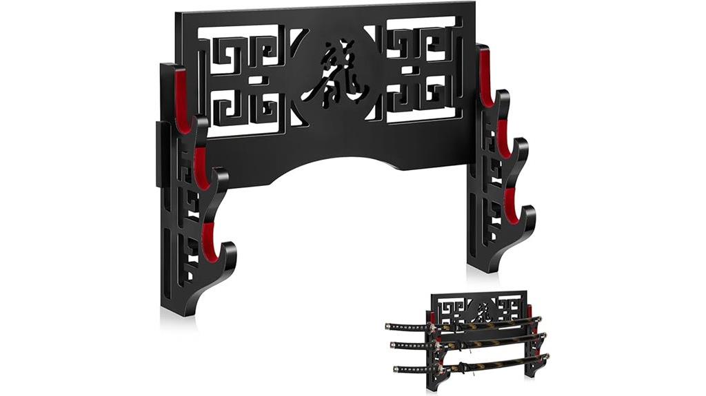 three tier sword display