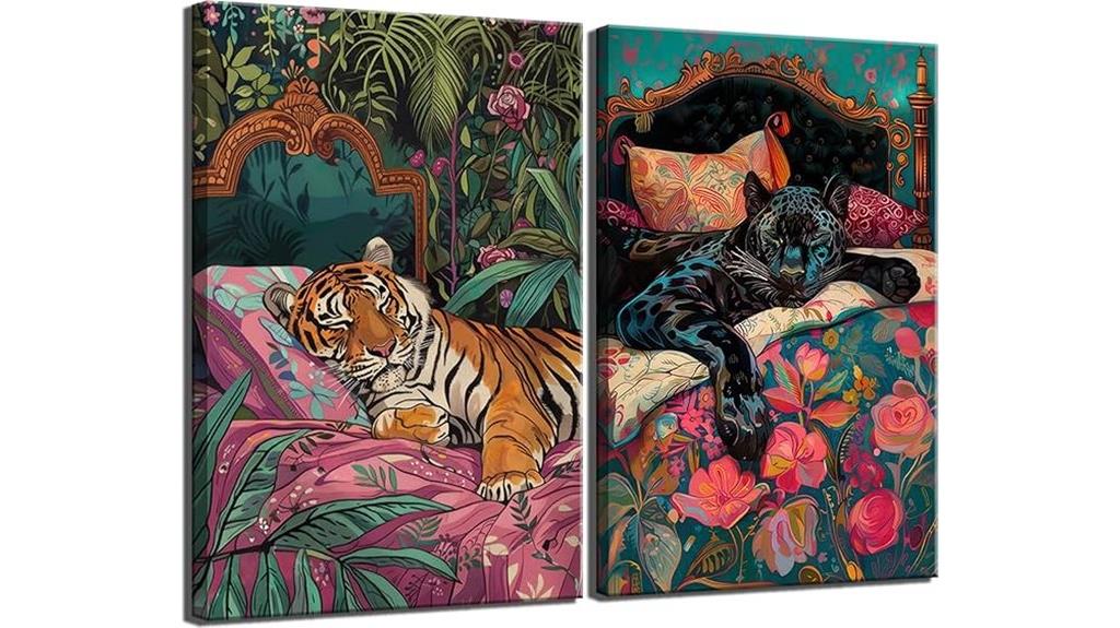 tiger jungle wall art