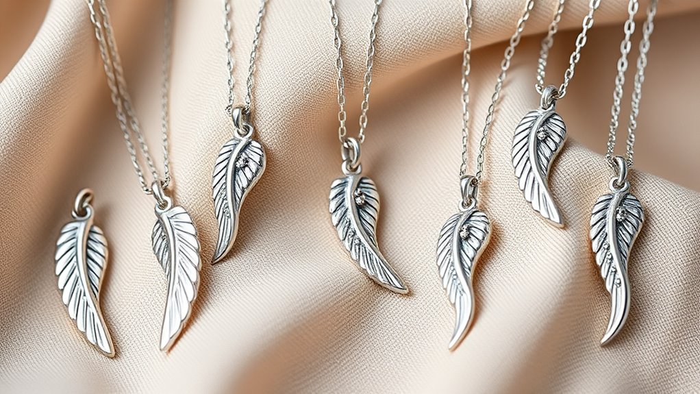 top angel wing necklace designs