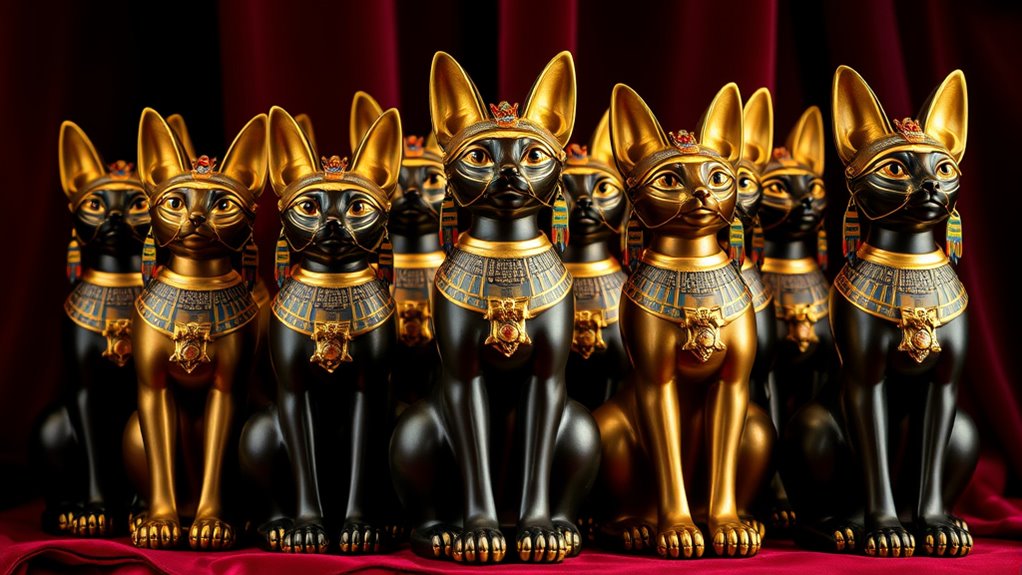 top bastet cat goddess statues