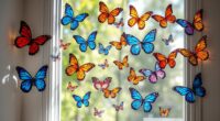 top butterfly window decals