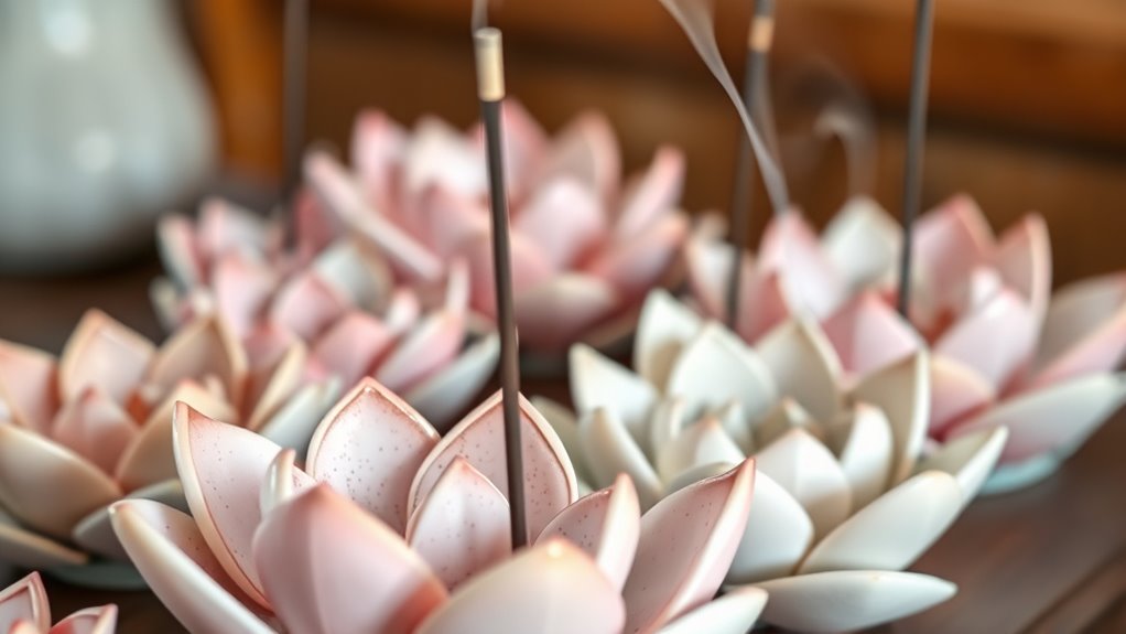top ceramic lotus incense holders